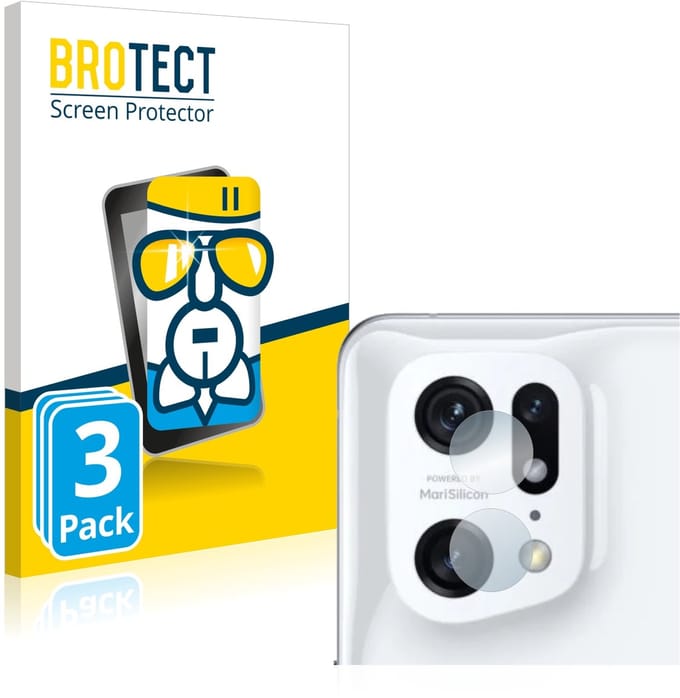 Screenprotector 3 Stuks voor Oppo Find X5 Pro (ALLEEN Camera Lens) Beschermglas transparant