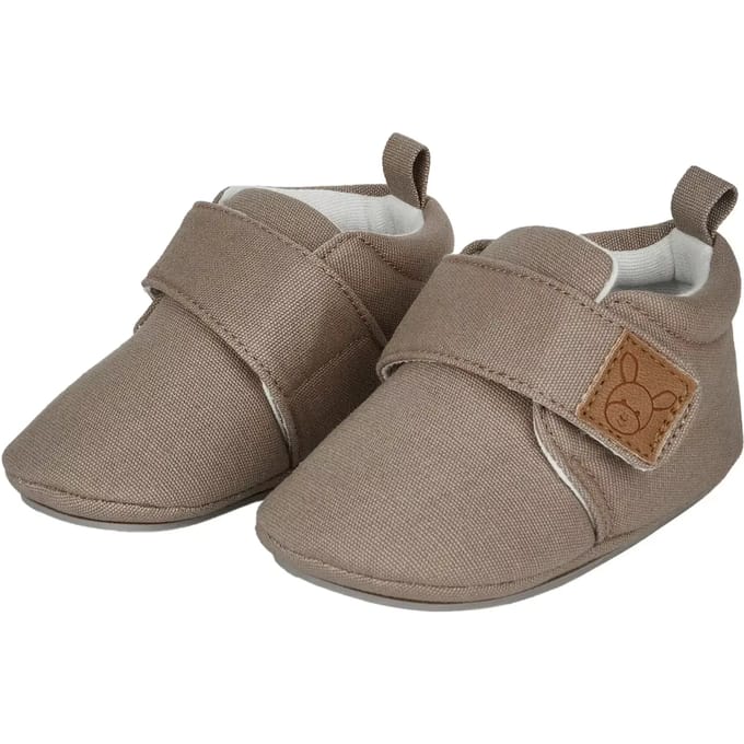 Leren slippers met klittenbandsluiting voor baby's Sterntaler