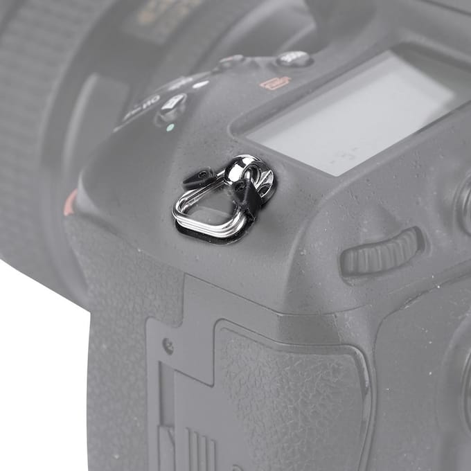 5 stuks Vervanging Legering Splitringen Driehoekige Ringen Haak voor Camera Schouderband gray