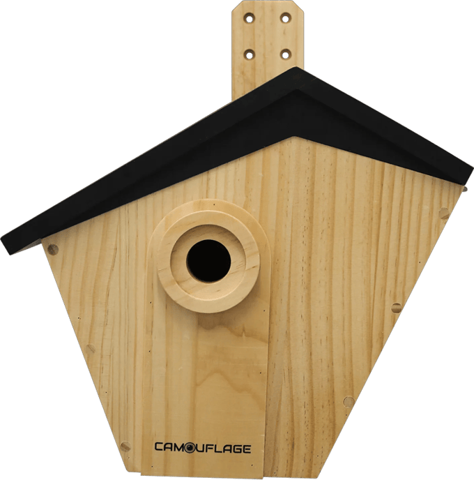 Camouflage EZ Birdbox Bird Nest with Built-in AI Wildcamera