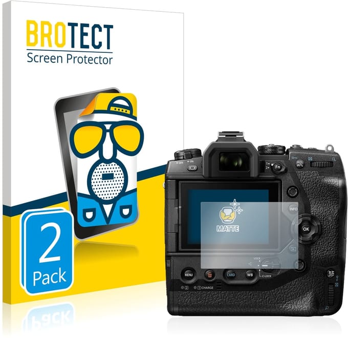 BROTECT - Screenprotector voor Olympus OM-D E-M1X - Folie Beschermfolie matte 2 Stuks