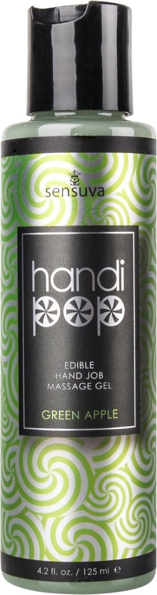 Sensuva - Handipop Handjob Massage Gel Groene Appel 125 ml