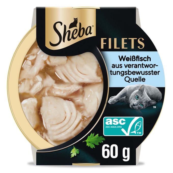 16x60g Witvis Fijne Filets Sheba Kattenvoer