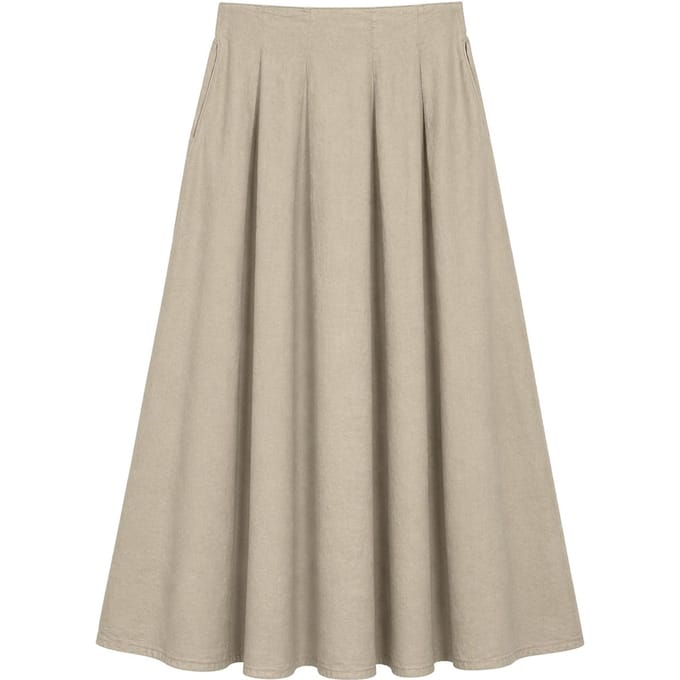 Hoge Taille A-Lijn Midi Rok