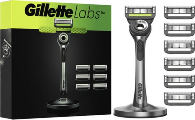 Gillette labs with exfoliating bar 7 mesjes 1 apparaat en magnetisch standaard
