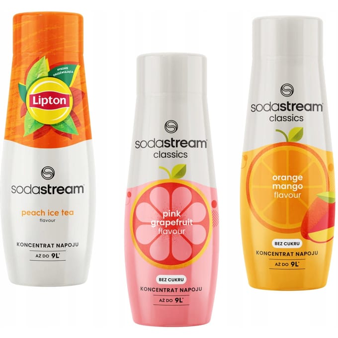 SodaStream - Siropen Pakket - Lipton Ice Tea - Grapefruit - Oranje Mango