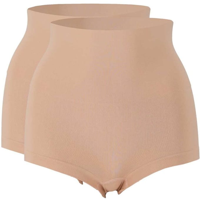 Sarlini Dames Corrigerende Hipster Naadloos 2-Pack Beige - Maat M