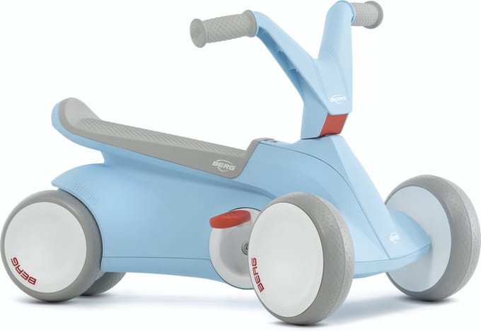 BERG GO² Loopauto - 10 tot 30 Maanden - Uitklapbare pedalen - Blauw
