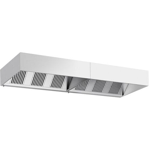 GGM Gastro Kastenhaube - 4000mm - mit Filter & Lampe Zilver
