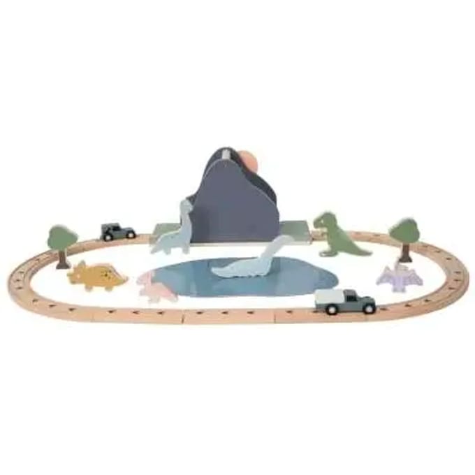 Jabadabado Houten Speelset Dino World - Multi