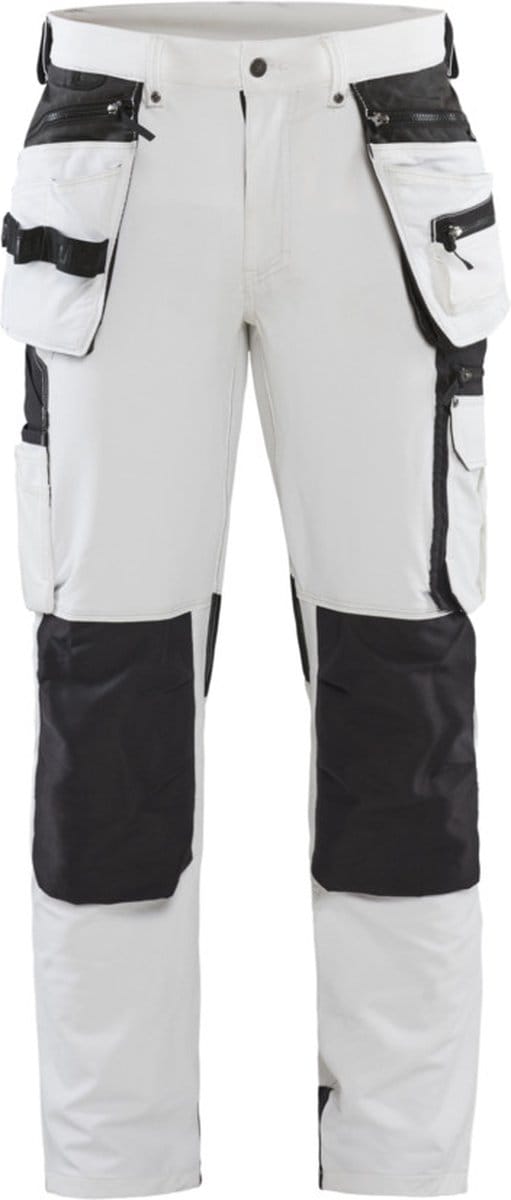 Blaklader Schildersbroek met 4-weg stretch 1079-1645 - Wit/Donkergrijs - D124