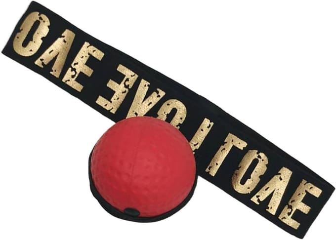 Boksreflexbal Hoofdband - Trainingsbal - Verbeter Reflexen - Beginnersvriendelijk - Verstelbaar - Rood