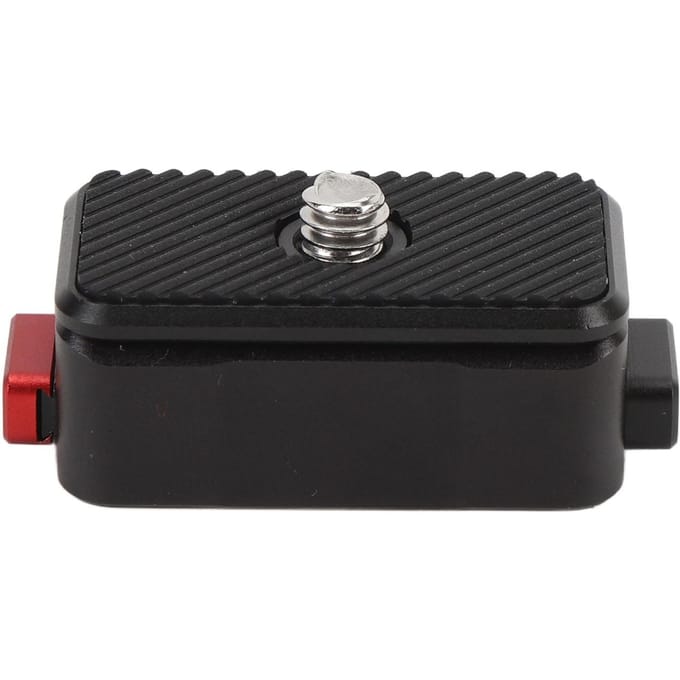 Snelkoppelingsbasis met 1/4 inch schroef Aluminiumlegering Snelkoppelingsplaat voor spiegelloze camera black