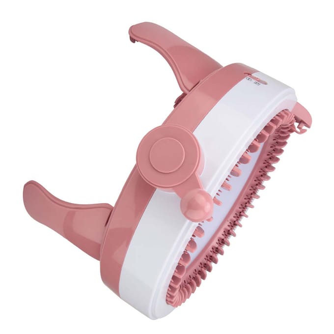 DIY Plastic Handbreimachine Naaimachine Kinderen Weven Speelgoed Gereedschap Accessoires(48 naalden) white