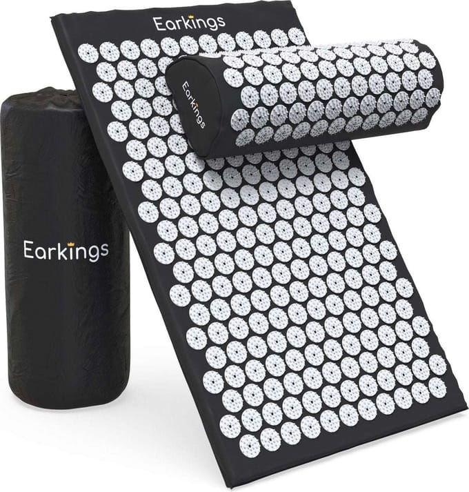Spijkermat met kussen en met Opbergtas - 8000+ punten - Zwart
