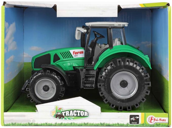 Toi-Toys - Tractor with Friction Green 19cm