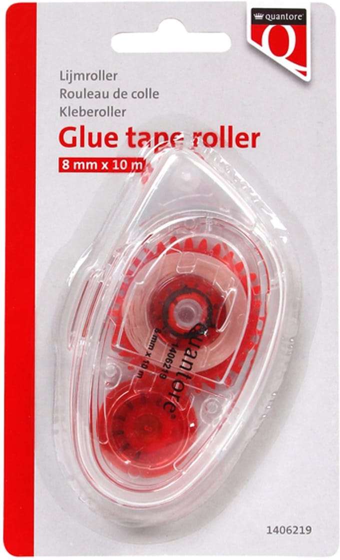 Lijmroller Quantore 8mmx10m | 12 stuks