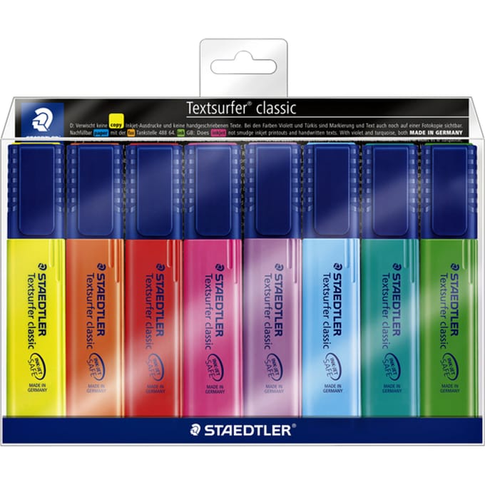 Markeerstift Staedtler 364 Textsurfer assorti 8 stuks