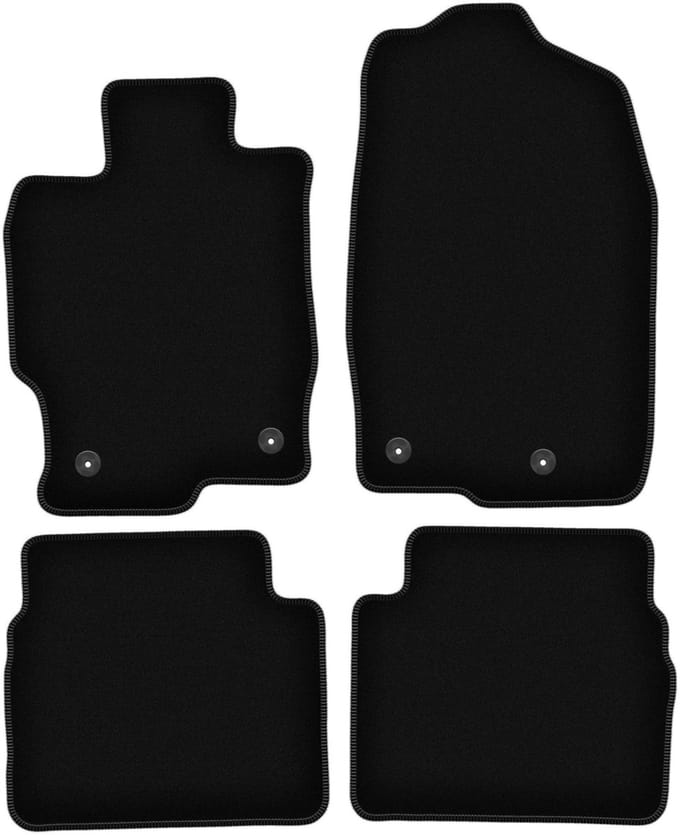 BASIC zwarte veloursmatten voor: Mazda 6 II GH sedan, stationwagen, liftback, hatchback (2007-2012)