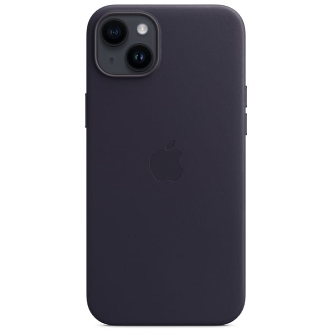 Leather Backcover MagSafe voor de Apple iPhone 14 Plus - Ink