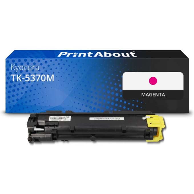 PrintAbout huismerk Toner TK-5370M Magenta Geschikt voor Kyocera