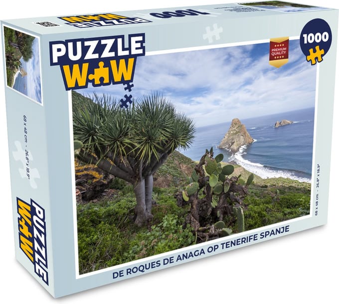 Puzzel De Roques de Anaga op Tenerife Spanje - Legpuzzel - Puzzel 1000 stukjes volwassenen