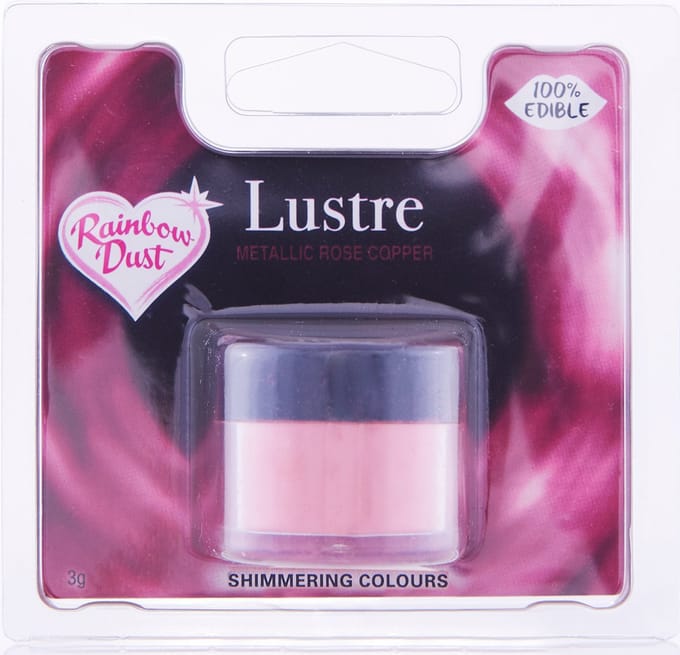 Rainbow Dust Eetbare Glanspoeder Rose Copper