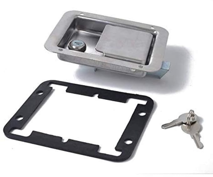 Allecto - Rvs Auto Deurslot Cover - Gesp Protector - Roestvrij Staal