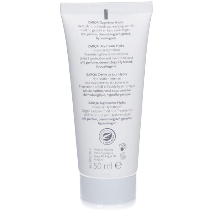 ZARQA Dagcrème Hydra 50 ml - UVA- en UVB-bescherming en hyaluronzuur