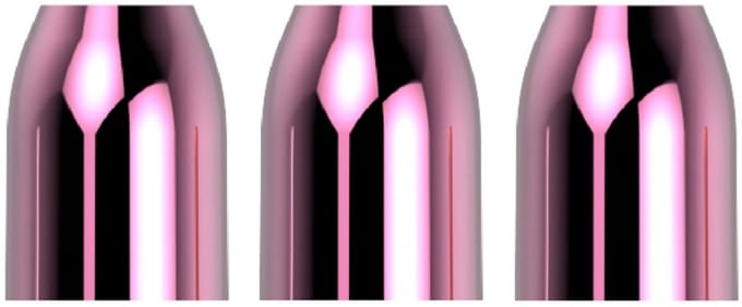 L Style Champagne Rings Metal