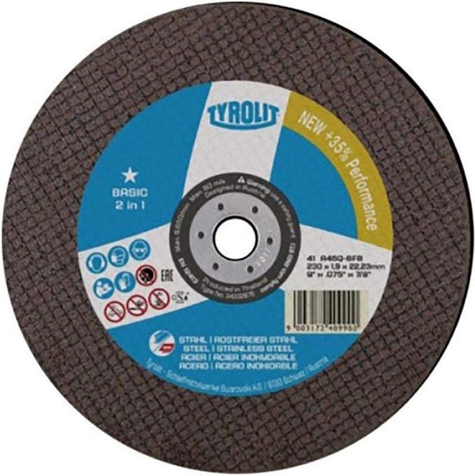 Snijschijf BASIC D230x2mm ger.2in1 Bohr.22,23mm TYROLIT