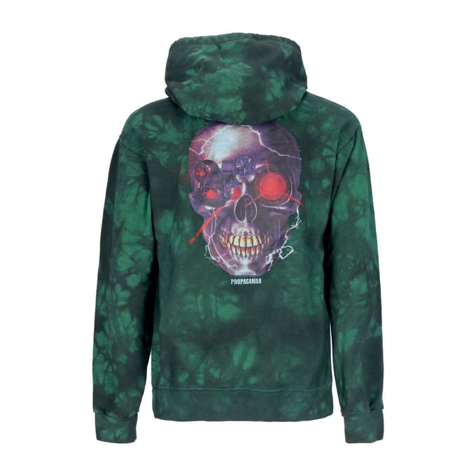 Lichtgewicht herensweatshirt met capuchon Terminator Hoodie Tie Dye groen