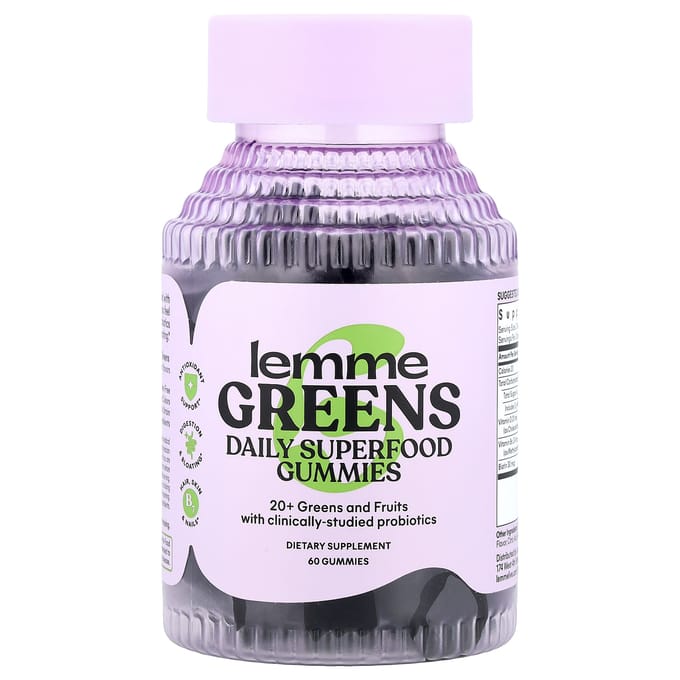 Lemme, Greens, Dagelijkse Superfood Gummies, Bessen & Groenten, 60 Gummies