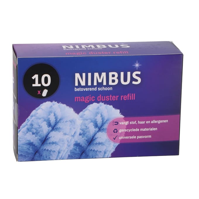 NIMBUS Magic Duster Refill - Plumeau - 10 Navullingen - Geschikt voor Swiffer Handvat