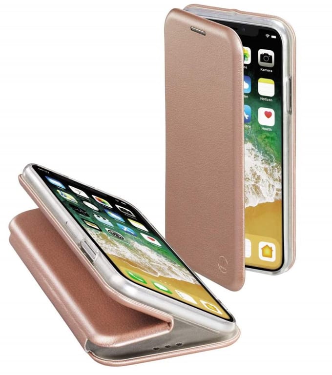 Hama Booklet "Curve" voor Apple iPhone X, rosÃ©goud