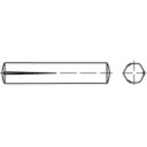 TOOLCRAFT 136080 Conische kerfpaspen (Ø x l) 4 mm x 10 mm Staal 100 stuk(s)