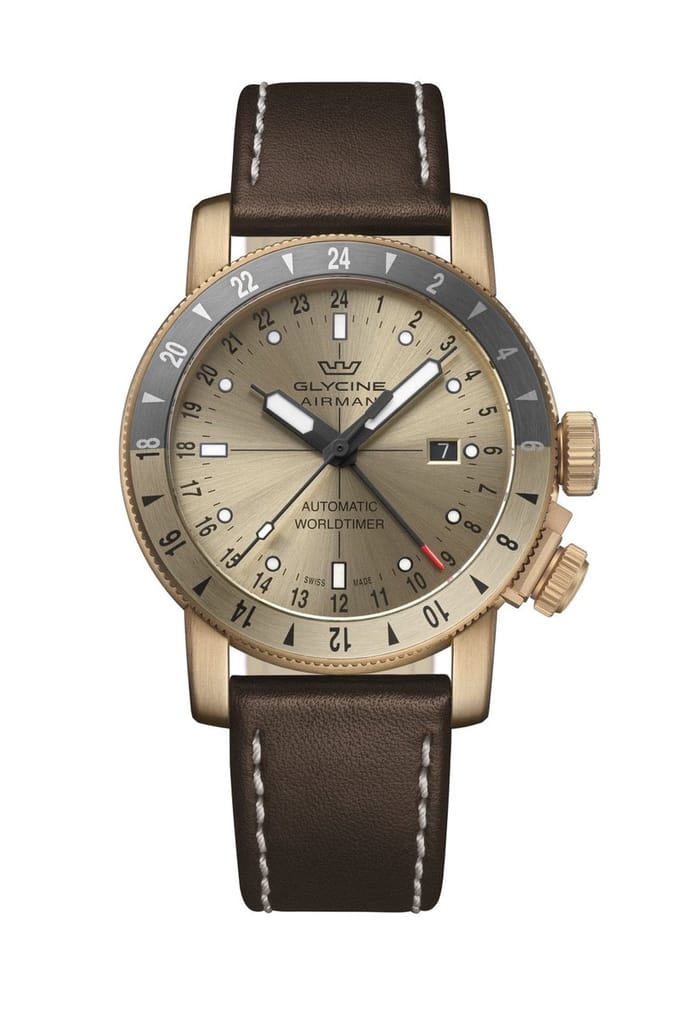 Glycine GL0551 - Airman 44 GMT Bronze