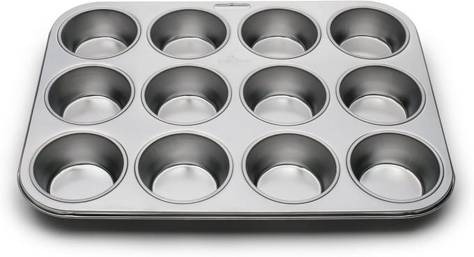 12-Cup Muffin- en Cupcake-bakvorm van staal - Perfecte bakresultaten