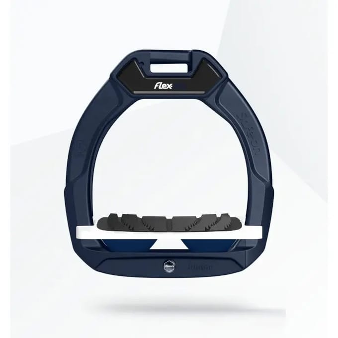 Veiligheidsequestiers voor de ruitersport Schuin Grip Marine/Wit/Marine kind Flex-On Safe-On