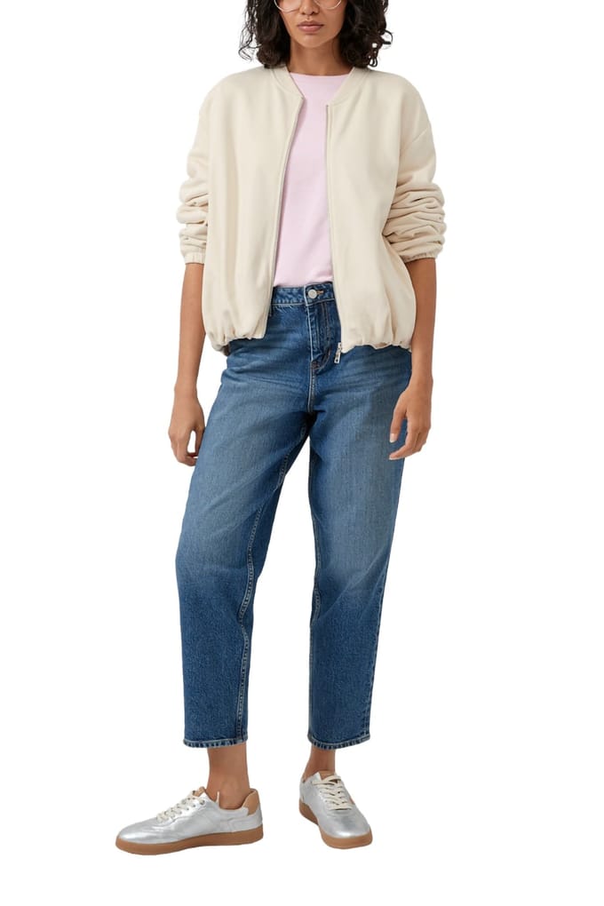 Boxy fit jack van katoenmix
