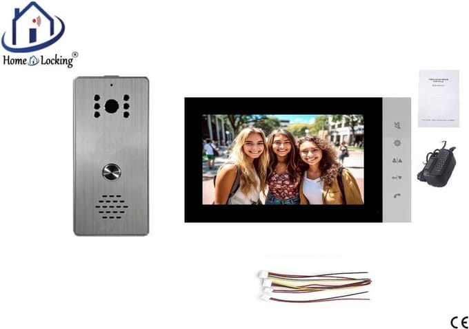 Home-Locking complete deur intercom/videofoon 4 draads.DT-2236