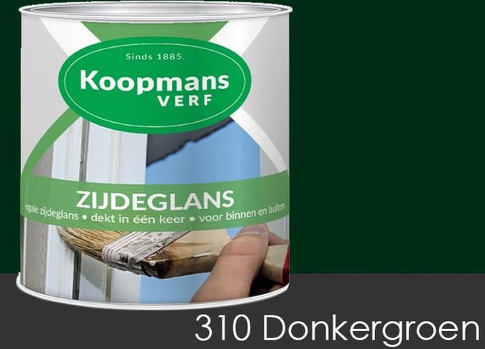 Koopmans Zijdeglans 250 ml 310 Donkergroen