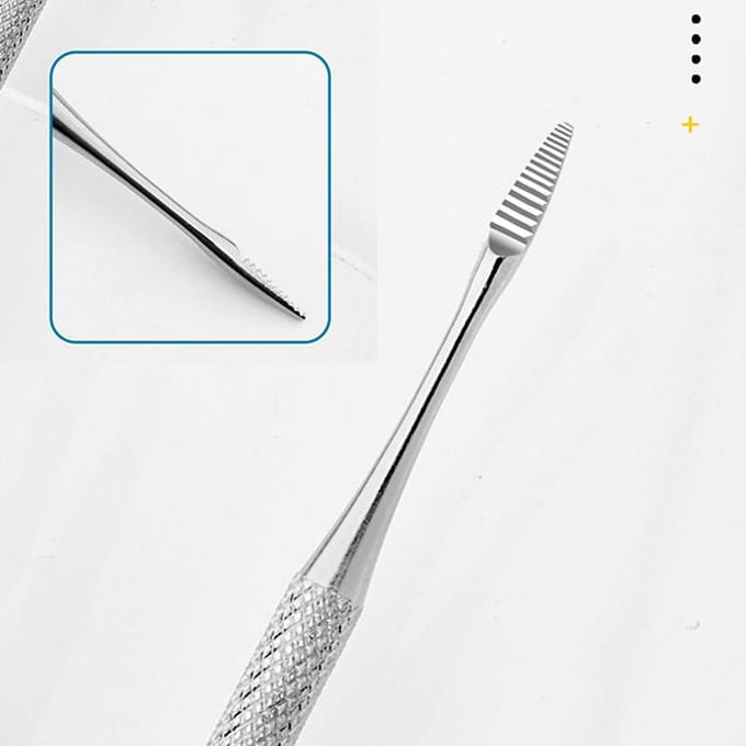 2 pièces/set Leveur d'ongle incarné Râpe à ongles à une extrémité Outils de pédicure pour pieds gray