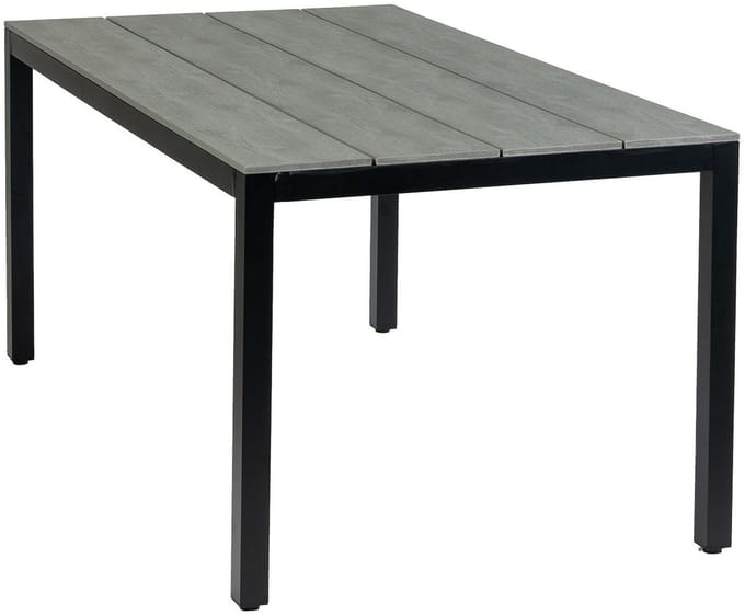 Tuintafel Cyprus 160x90cm | Grey | Polywood & Aluminium