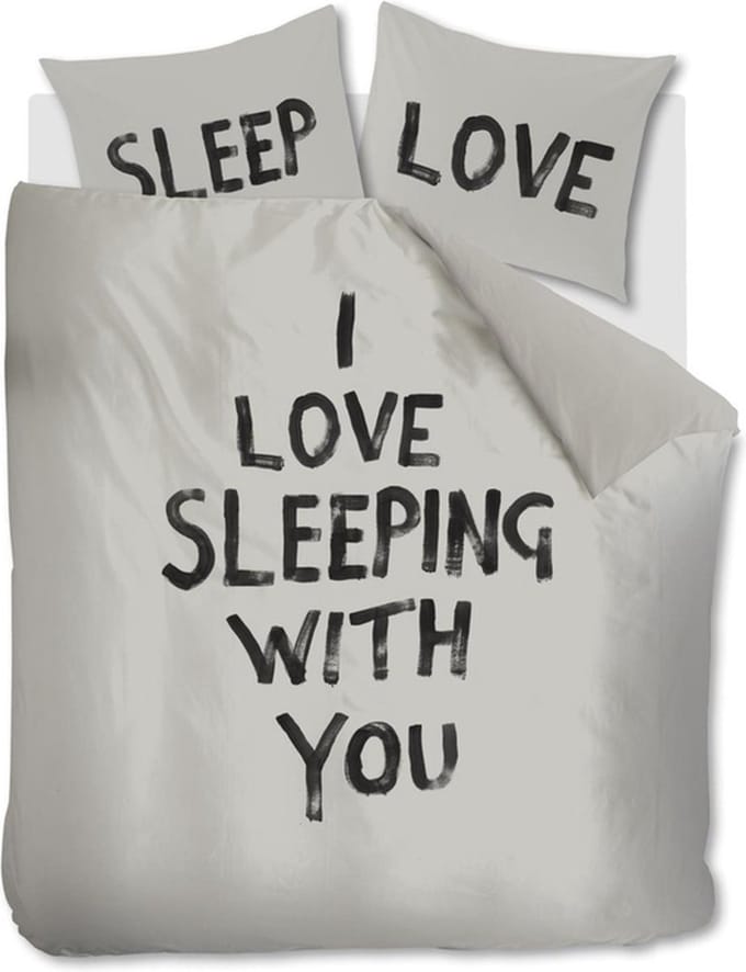 Vtwonen Love Sleep dekbedovertrek - Tweepersoons - 200x200/220 - Naturel