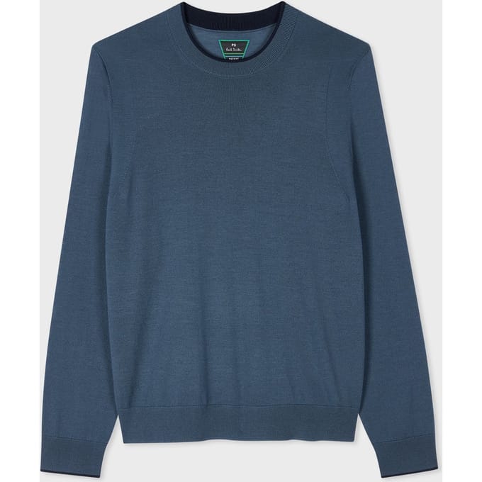 Paul Smith Sweater Crew Neck Slate Größe: S | Pullover Outlet | Herren