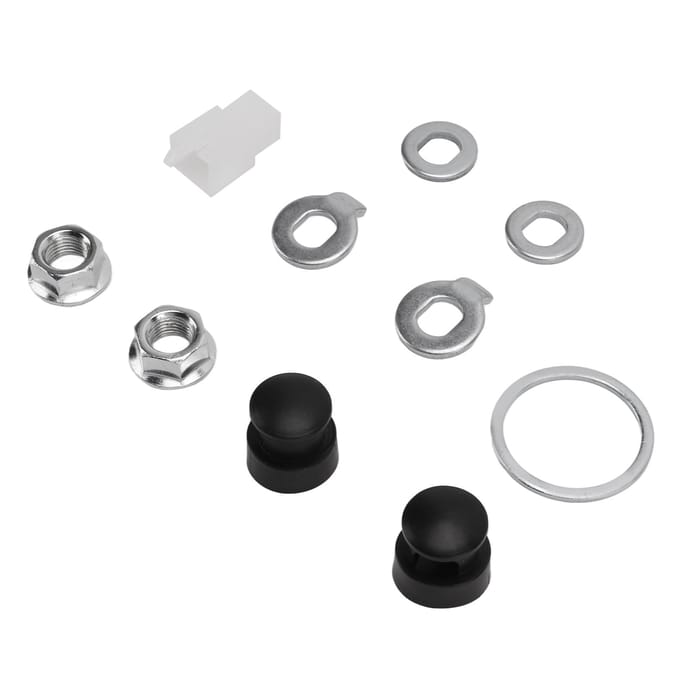 Stalen Fiets Naafmotor Moeren Ringen Set met 12mm As voor Universeel Fietsonderdeel