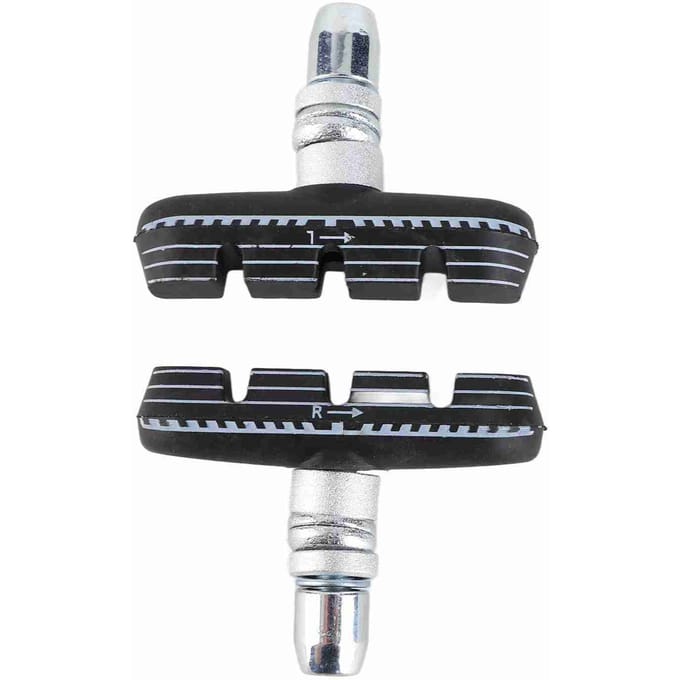 1 Paire Patins de Frein V-Brake pour Vélo Pliant 55 mm Blocs de Caoutchouc avec Écrous black