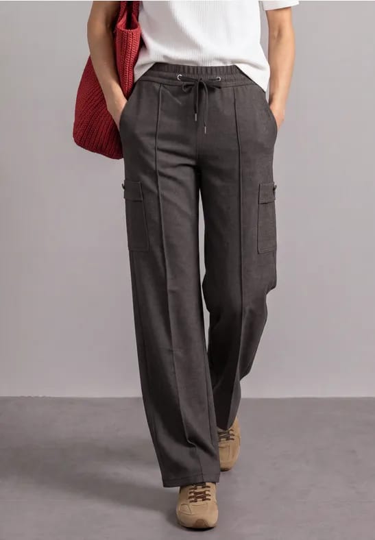 Broek Street One Amalia Cargo Pocket Buttons 381379
