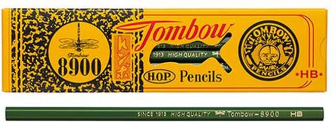 Tombow 8900 Potloden - HB - Traditioneel Japans potlood - Set 12 stuks